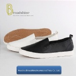 Plain PU Casual Women's Footwear with Vulcanized Sole