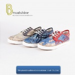 Men Colorful Embossed PU Leisure Footwear