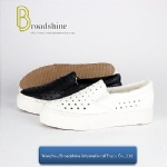 Breathable PU Slip-on Platform Footwear for Girls and Ladies