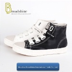 Hot Sale High Cutting PU Ladies' Sneaker with Rubber Sole