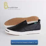 Classical PU Slip-on Casual Men's Footwear with Vulcanized Outsole